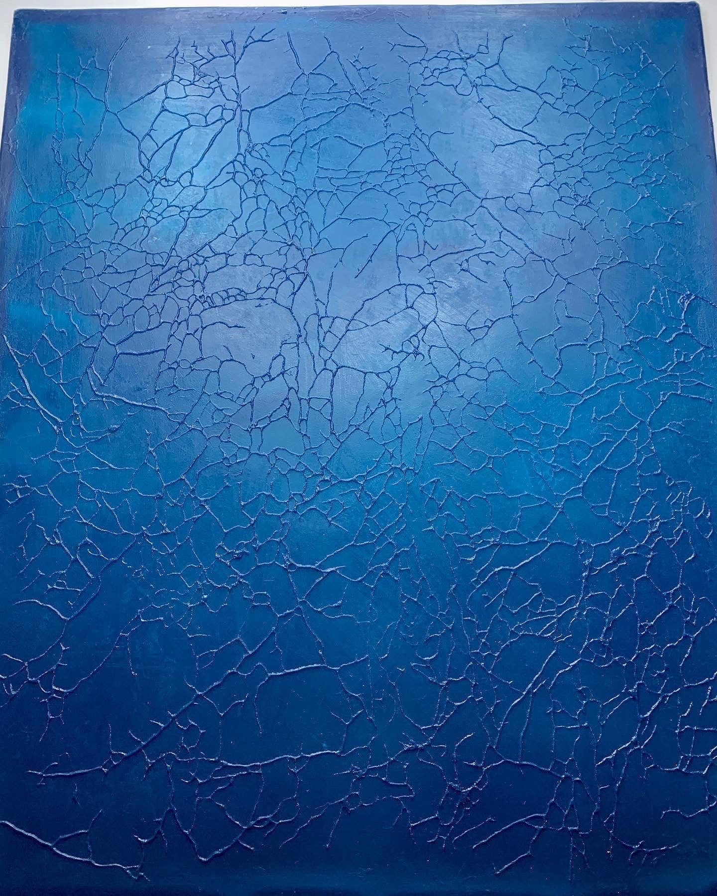 Silicone impression for decoration Marble veins blue W00001