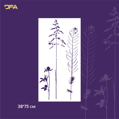 Stencil DFA for walls Grass 3 for plaster and paint 0.3-1mm (P00127)