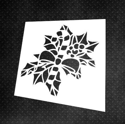 Stencil DFA reusable for plaster and paint 0.3-1mm New Year decoration (E00031)