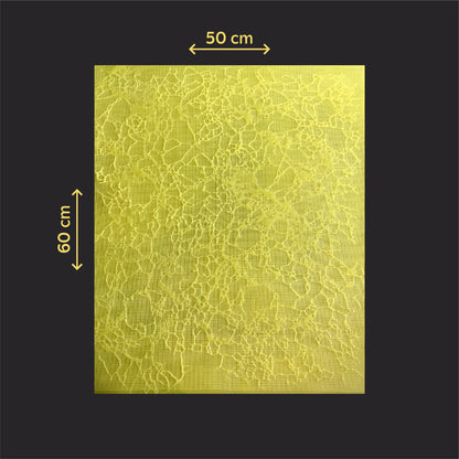 Silicone impression for decoration Marble veins yellow W00002