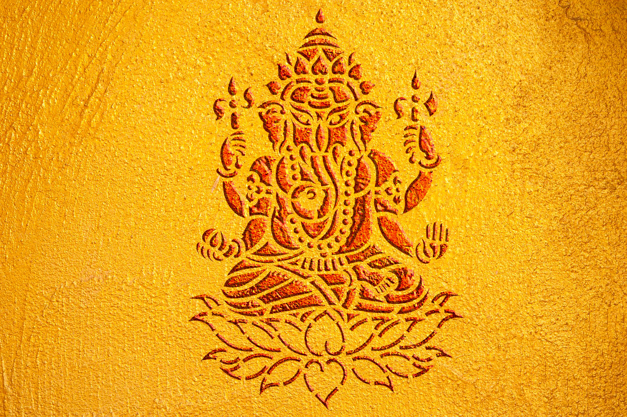 Stencil DFA Ganesha for plaster and paint 0.3-1mm (X00110)