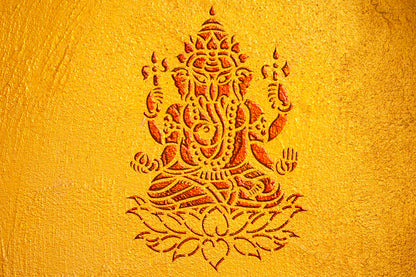 Stencil DFA Ganesha for plaster and paint 0.3-1mm (X00110)