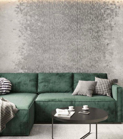 Modern design with stencil DFA Geometry for decorative plaster and paint 0.3-1 mm (G00012-d)