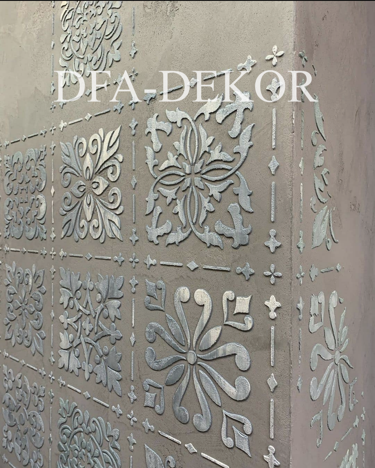 Stencil DFA Square patterns for plaster and paint 0.3-1mm (K00002)