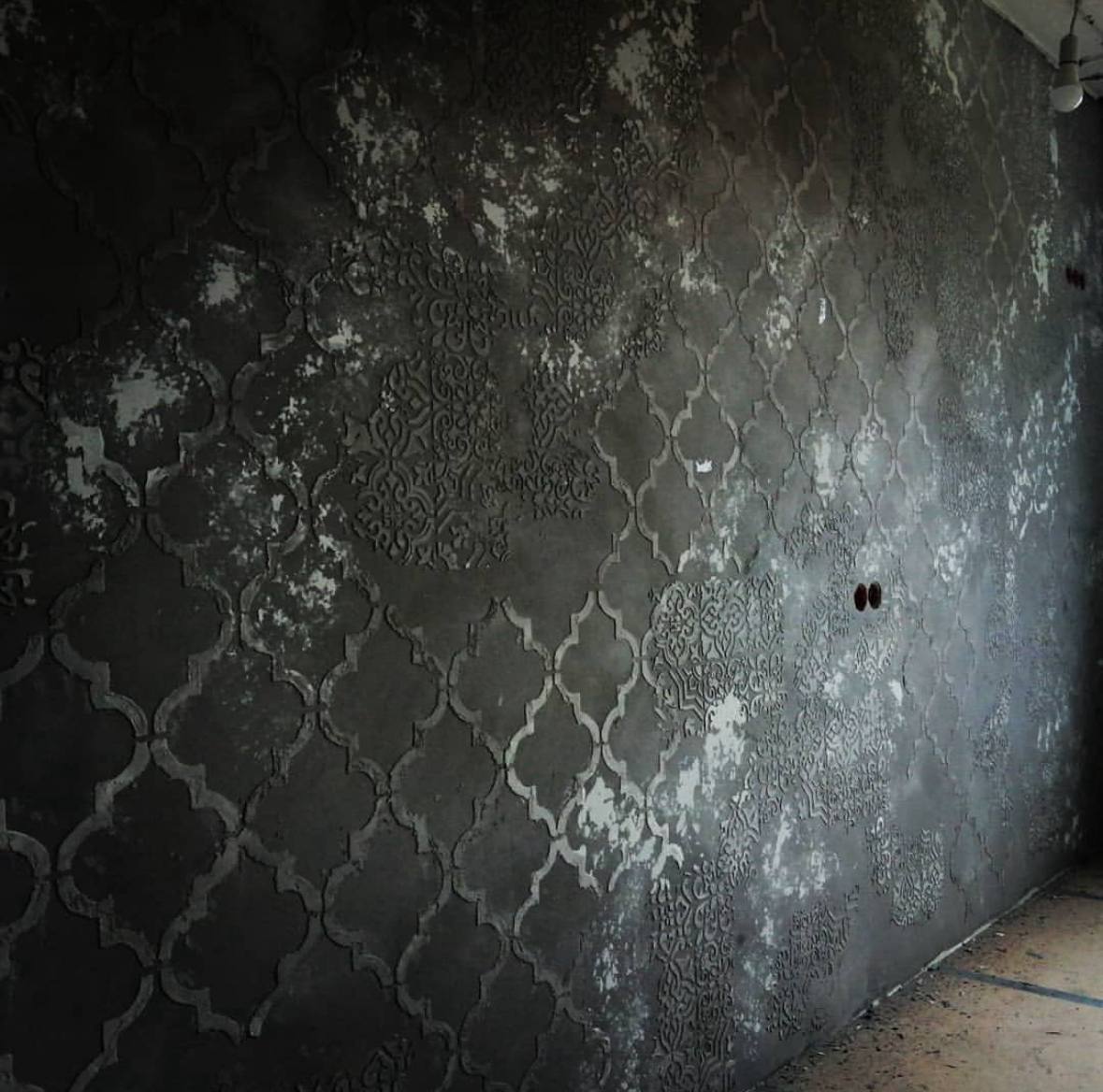 Oriental motifs in a modern interior with a stencil DFA 0.3-1 mm (V00027)