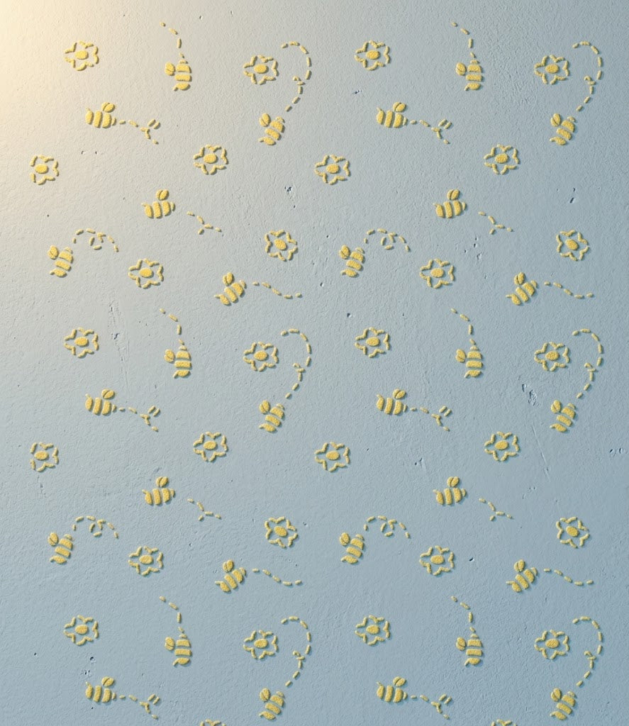 Bees on the walls – a magical atmosphere for a child's room with DFA 0.3–1 mm (E00099)