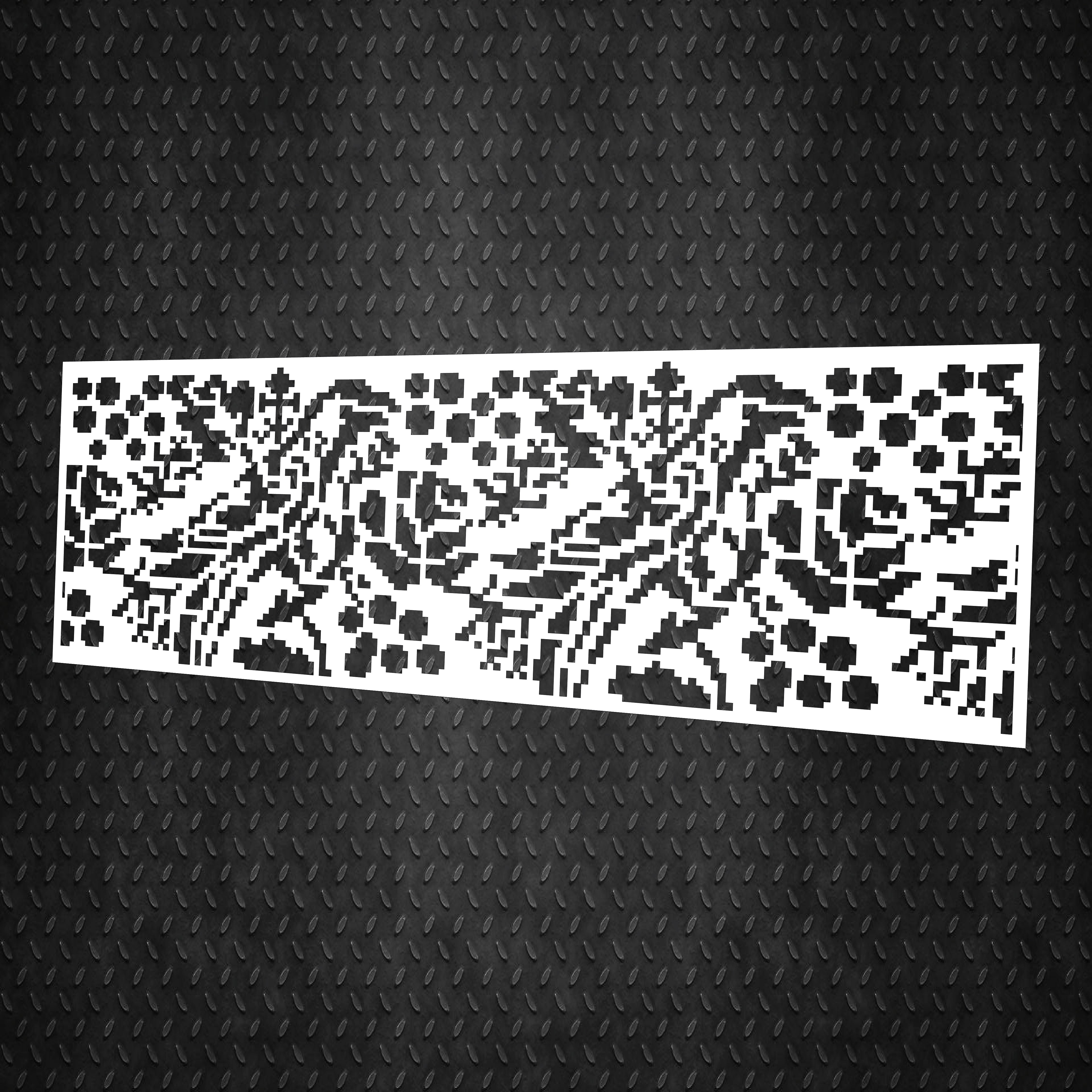Stencil DFA Border stencil for plaster and paint 0.3-1mm (B00057)