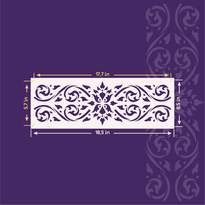 DFA stencil for border pattern - stylish decor without complications 0.3-1 mm (B00080)