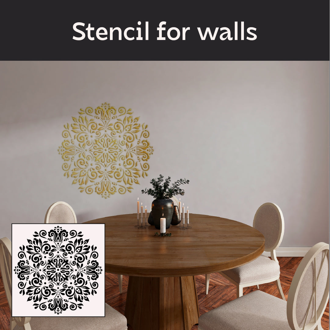 Elegant decorative accent – DFA stencil Round pattern 0.3-1 mm (C00145)