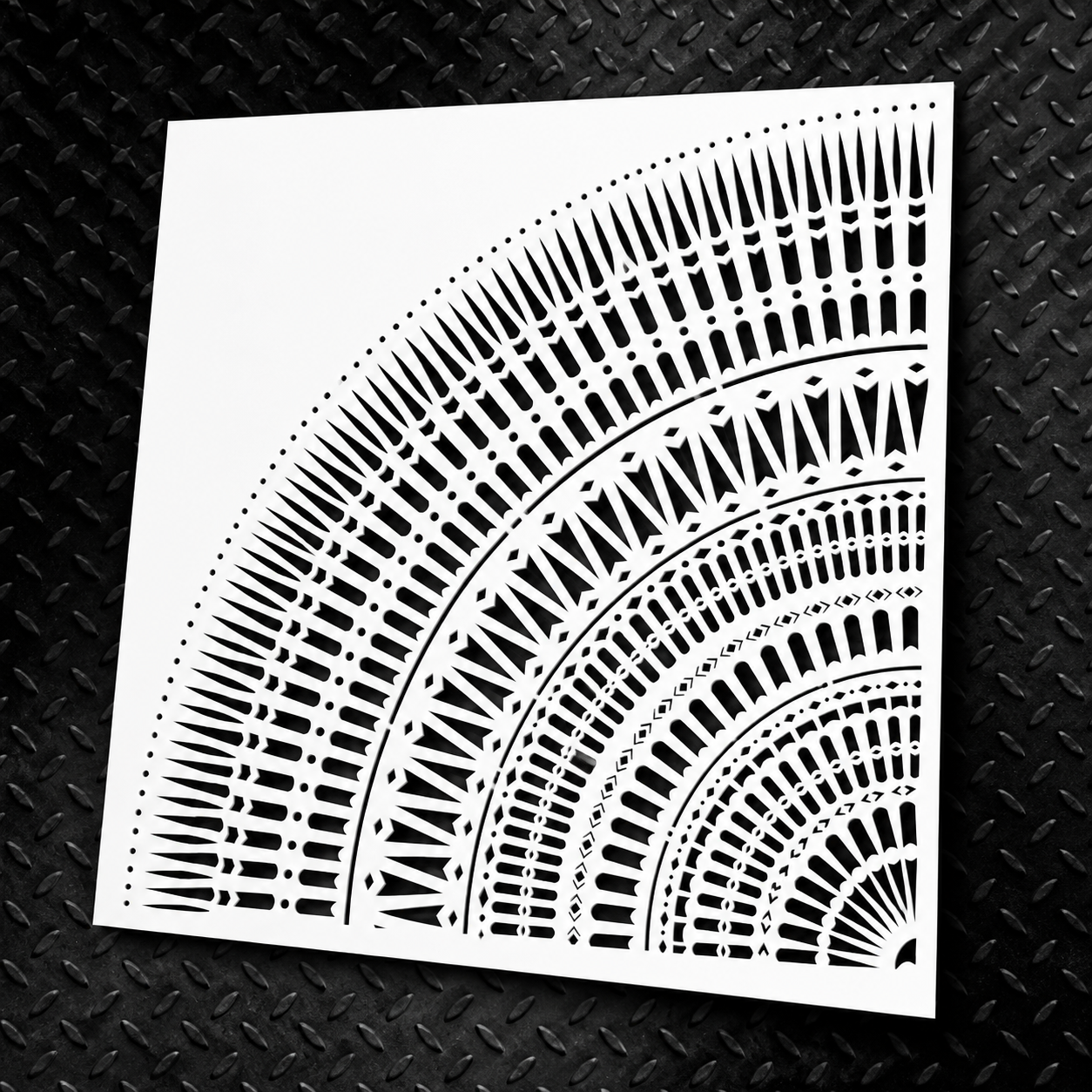 Stencil DFA reusable Round pattern 156 for plaster and paint 0.3-1mm (C00156)