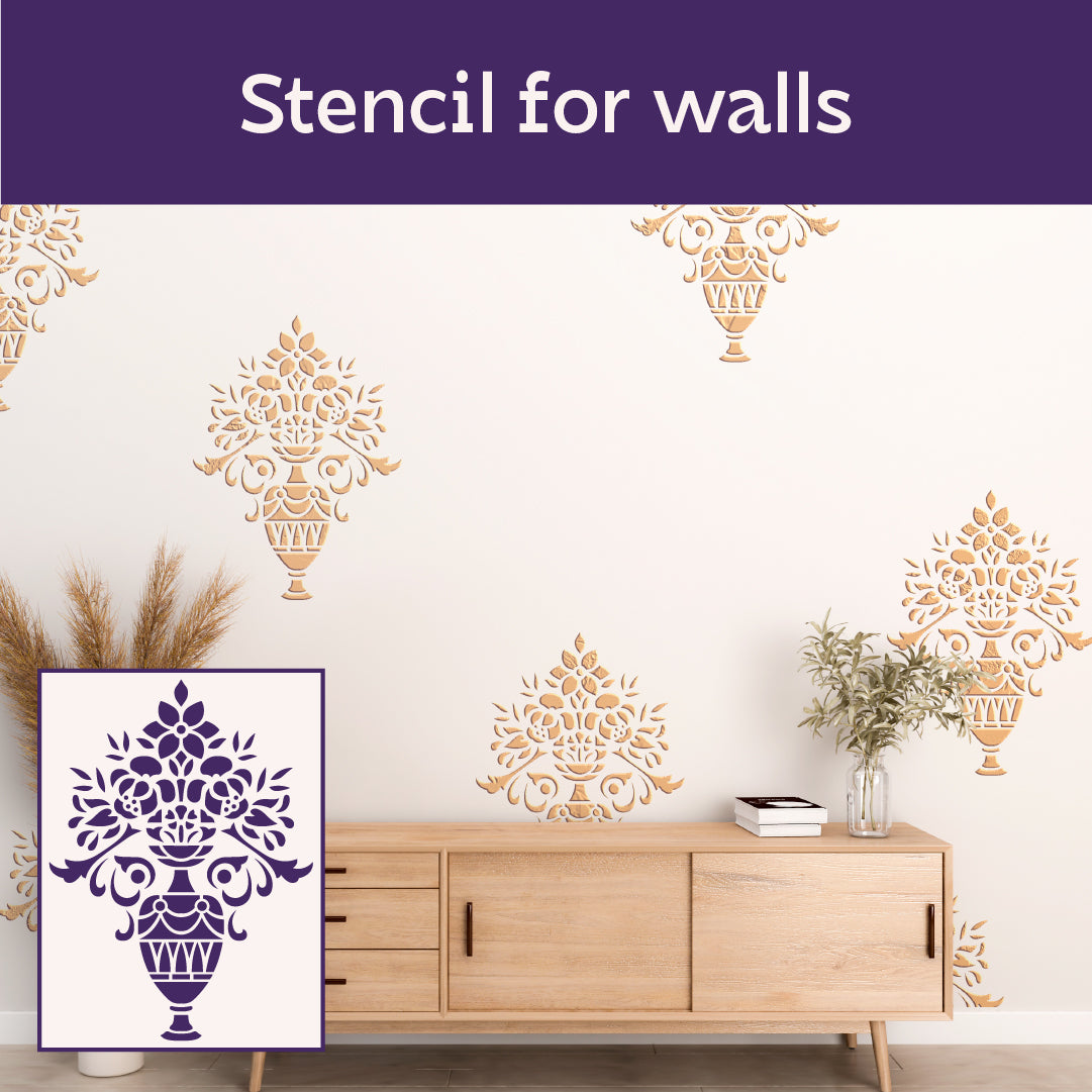 DFA Damask stencil: create a royal wall design easily and quickly 0.3-1 mm (D00067)