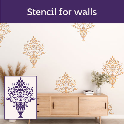 DFA Damask stencil: create a royal wall design easily and quickly 0.3-1 mm (D00067)