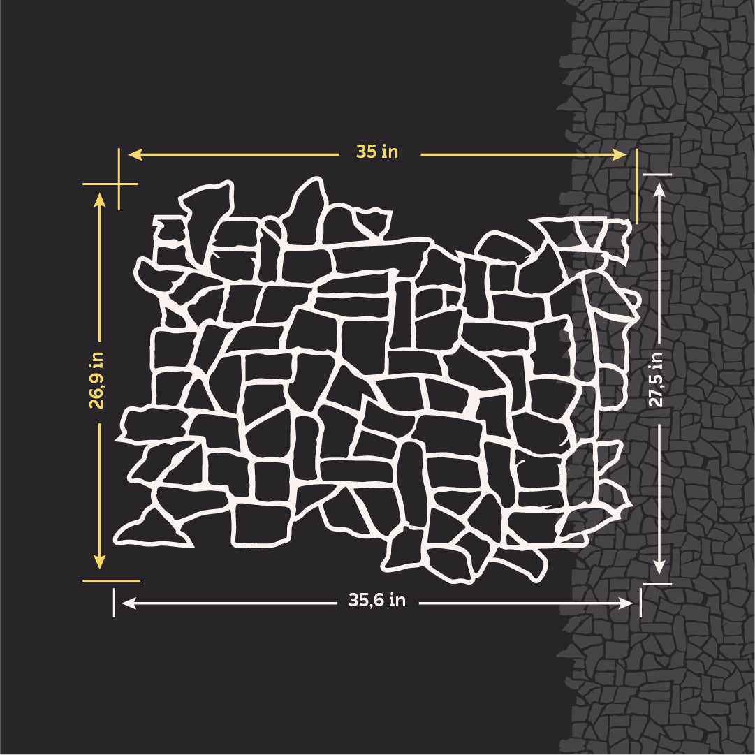 Stencil Wild Stone DFA: Imitation of natural stone 0.3-1 mm (F00016)