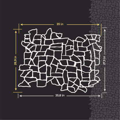 Stencil Wild Stone DFA: Imitation of natural stone 0.3-1 mm (F00016)