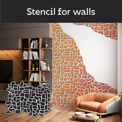 Stencil Wild Stone DFA: Imitation of natural stone 0.3-1 mm (F00016)