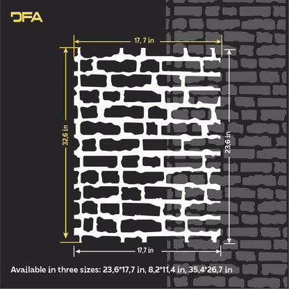 DFA Paving stencil – create a natural stone effect under plaster and paint 0.3-1 mm (F00019)