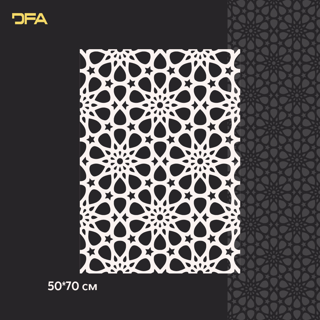 Stencil DFA for decoration Geometry for plaster and paint 0.3-1 mm (G00151)