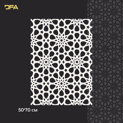 Stencil DFA for decoration Geometry for plaster and paint 0.3-1 mm (G00151)