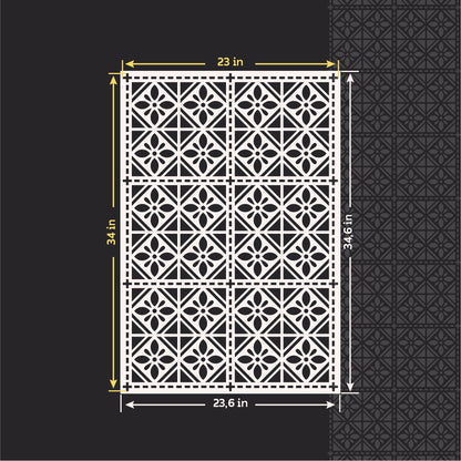 Geometric stencils DFA: Stylish ornaments for walls 0.3-1 mm (G00152)