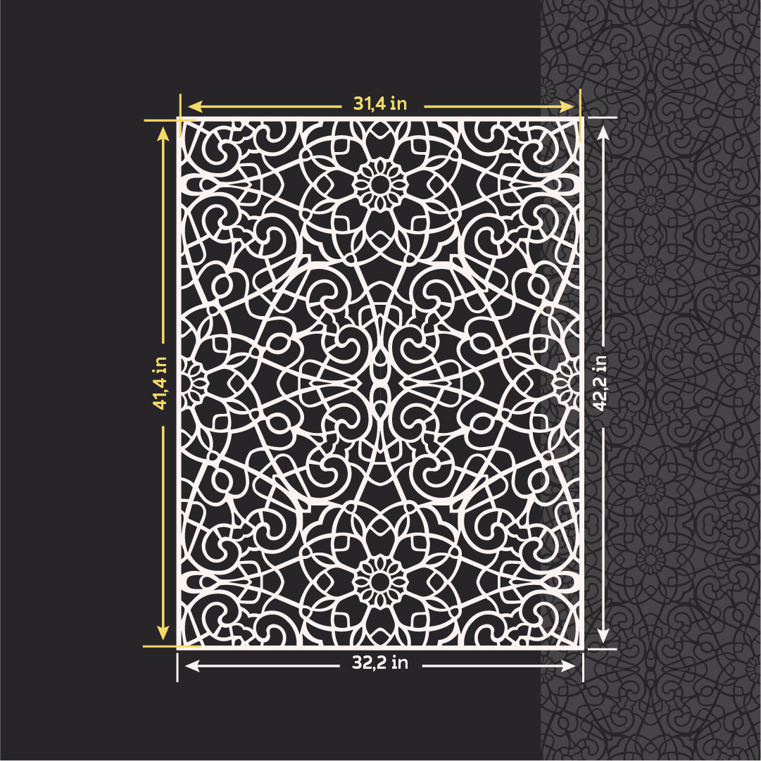 Stencil DFA Geometric patterns - modern interior design 0.3-1 mm (G00154)