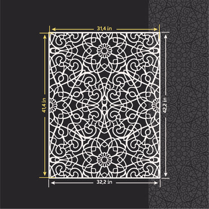Stencil DFA Geometric patterns - modern interior design 0.3-1 mm (G00154)