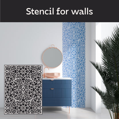 Stencil DFA Geometric patterns - modern interior design 0.3-1 mm (G00154)