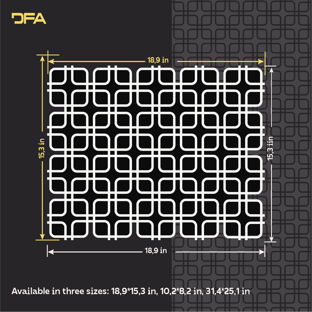 Reusable stencil DFA Geometric pattern for modern interior 0.3-1 mm (G00160)