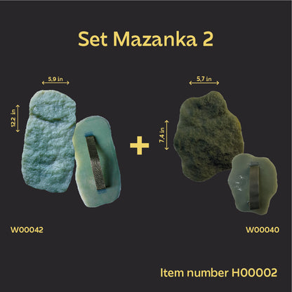Embossed wall decor: set of 2 silicone stamps DFA Paint brush with handle (H00002)