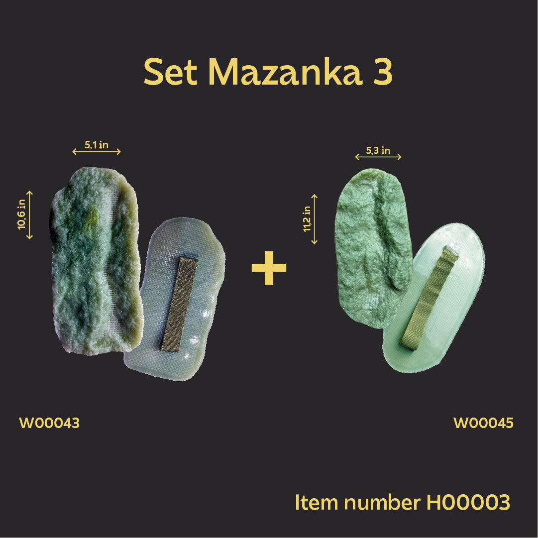 Become a decoration master: set of 2 stamps DFA Masanka for stylish relief patterns (H00003)