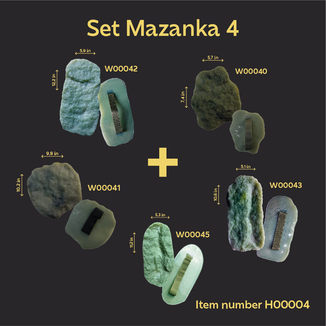 Create a unique relief with a set of silicone stamps DFA Masanka 5 pcs. (H00004)