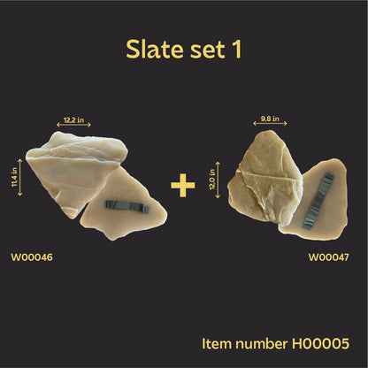 Relief of natural stone in the decor: set of stamps DFA "Transcarpathian shale" 2 pcs. (H00005)