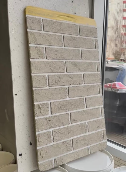 Stencil DFA Facade Bricks 2mm reusable for decorative plaster 39*78 6x25 + as a gift border and separate brick 25x6.5 (F00002)