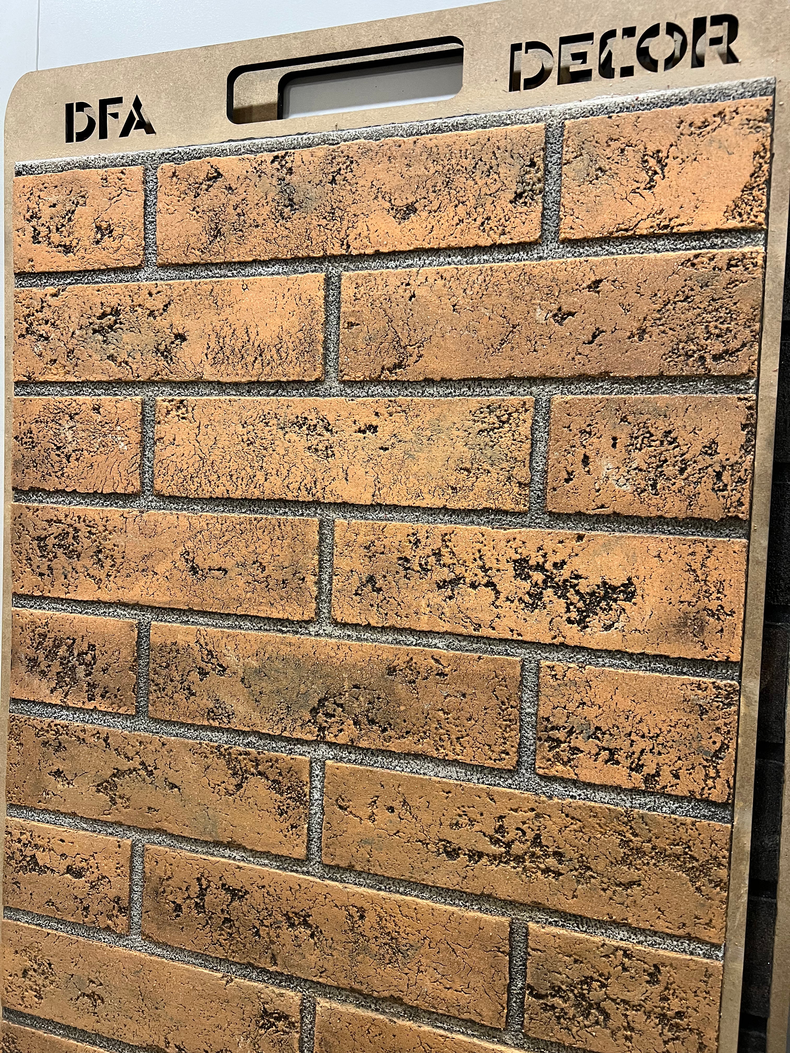 Stencil DFA Facade Bricks 2mm reusable for decorative plaster 39*78 6x25 + as a gift border and separate brick 25x6.5 (F00002)