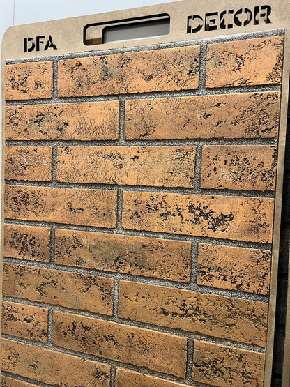 Stencil DFA Facade Bricks 2mm reusable for decorative plaster 39*78 6x25 + as a gift border and separate brick 25x6.5 (F00002)