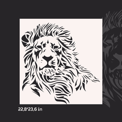 Stencil Lion DFA animals for walls for plaster and paint 0.3-1 mm (J00055)