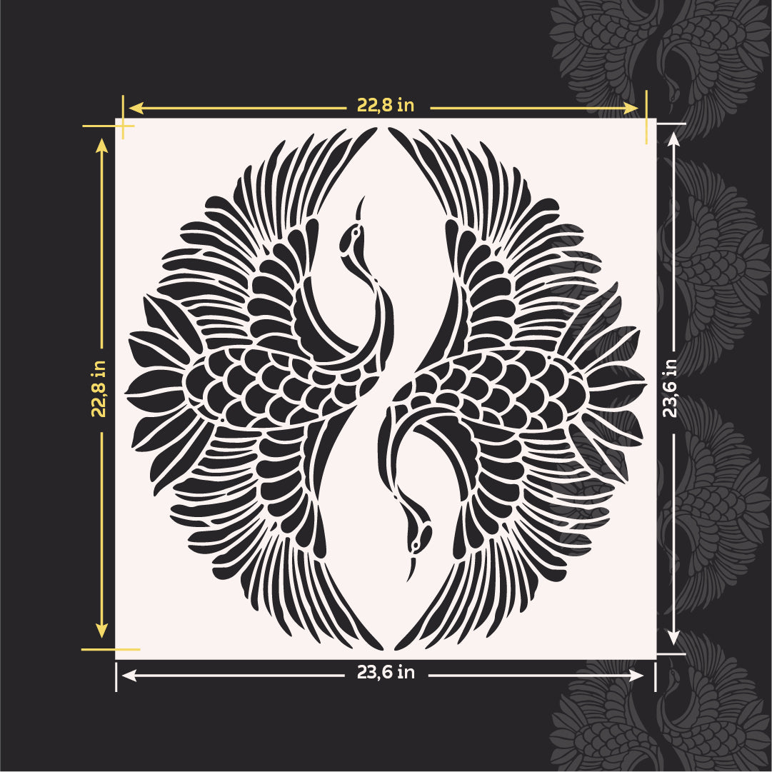 Stencil DFA Birds: Enliven your home with the beauty of nature 0.3-1 mm (J00058)
