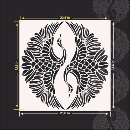 Stencil DFA Birds: Enliven your home with the beauty of nature 0.3-1 mm (J00058)