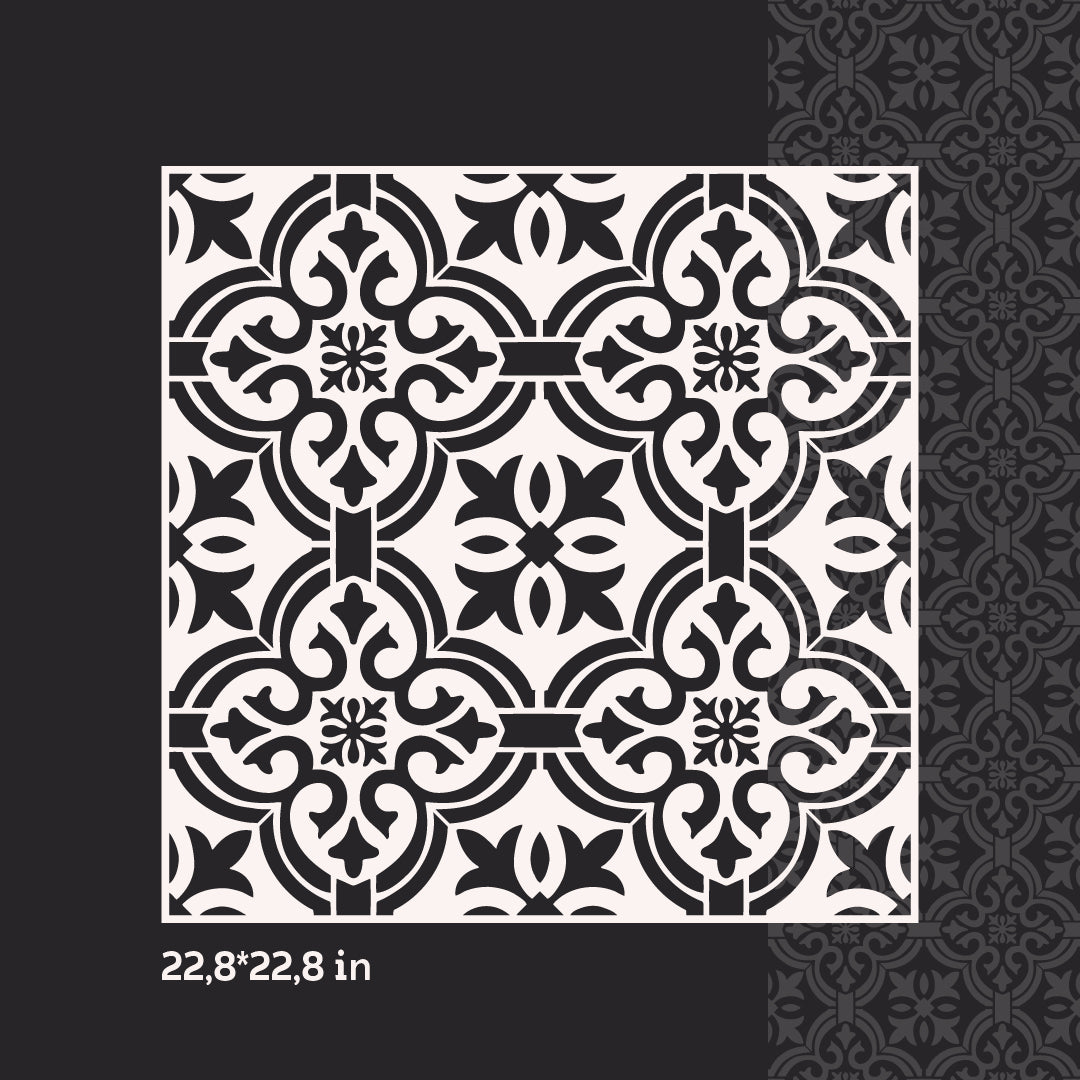 Stencil DFA Square pattern for plaster and paint 0.3-1 mm (K00115)