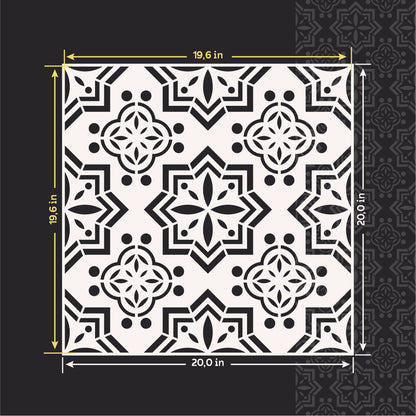 Stencil DFA Square pattern - the perfect choice for interior decoration 0.3-1 mm (K00121)