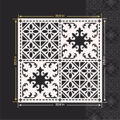 DFA stencil: Elegant square pattern for modern design 0.3-1 mm (K00122)