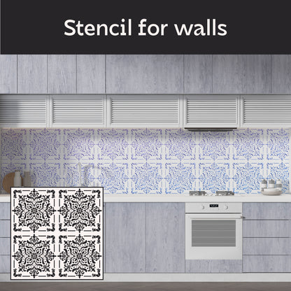 Create a stylish design with the DFA Stencil Square Pattern 0.3-1mm (K00124)