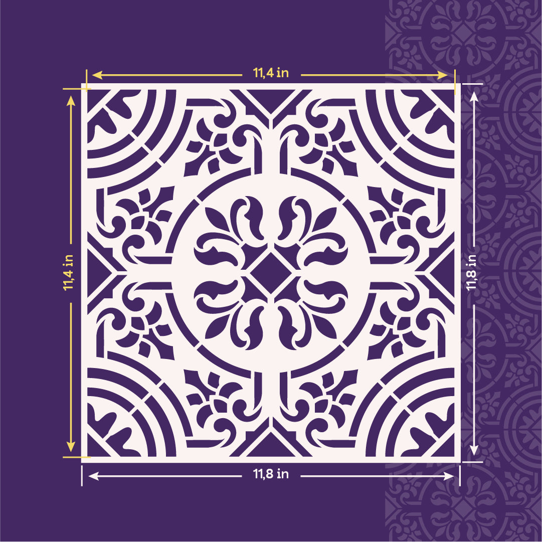 Create an original style with DFA Stencil Square Pattern 0.3-1mm (K00125)