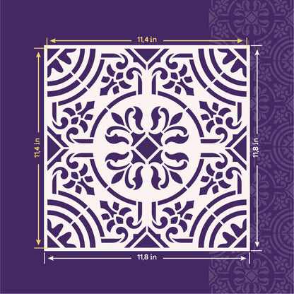 Create an original style with DFA Stencil Square Pattern 0.3-1mm (K00125)