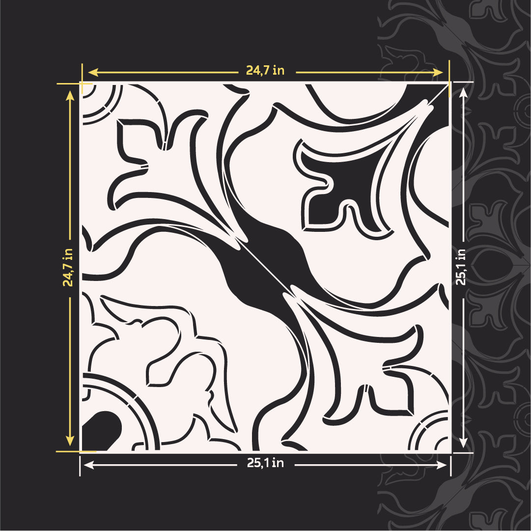 Designer interior with your own hands - stencil DFA Square pattern 0.3-1 mm (K00126)