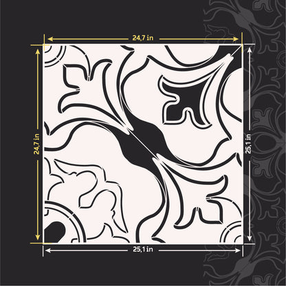 Designer interior with your own hands - stencil DFA Square pattern 0.3-1 mm (K00126)