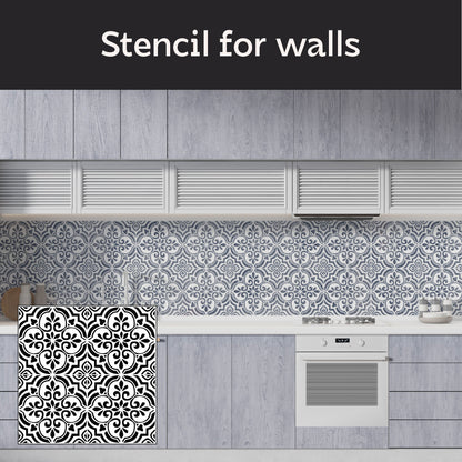 Square patterns for modern interiors – DFA stencil 0.3-1 mm (K00133)