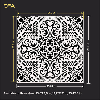 DFA Reusable Stencil with Square Patterns for Walls 0.3-1 mm (K00134)