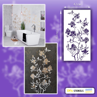 Stencil DFA for decoration Priroda for plaster and paint 0.3-1mm (P00026)