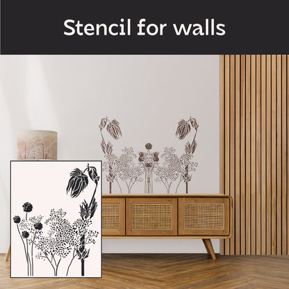 Stencil for walls nature DFA for plaster and paint 0.3-1 mm (P00161)