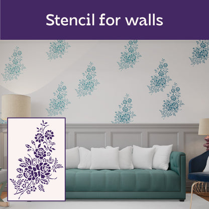 Stencil DFA Nature Flowers - natural comfort for your interior 0.3-1 mm (P00162)